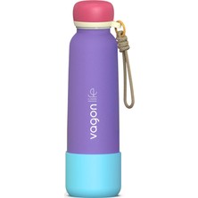 750 ml Pipetli Sızdırmaz Paslanmaz Çelik Termos Matara El Askılı Bpa Içermez 750ML 1106FF Mor