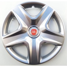 Moontime Alaçatı 14''ınç Fiat Jant Kapağı Takımı 4 Adet Kırılmaz Esnek+ Amblem+ Cırt Kelepçe Hediye