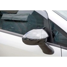 Moontime Alaçatı Fiat Linea Batman Yarasa Ayna Kapağı Piano Black / 2007-2015