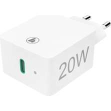 Moontime Alaçatı Usb-C Aşırı Şarj ve Kısa Devre Korumalı Güç Adaptörü HM.210535