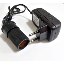 AyrStore Yatak Pompa Adaptörü Çakmak Adaptörü Araç Çakmaklık Çevirici Ev Tipi 30W/2,5/12V