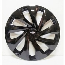 Moontime Alaçatı Chevrolet 15 Inç Piano Black Jant Kapağı 4 Adet Amblem Hediye