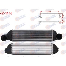 Moontime Alaçatı Turbo Radyatoru (Intercooler) Bmw X3 (E83) 2.0 Sd 177 Hp 2007-2008