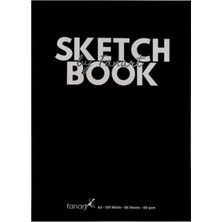 Moontime Alaçatı Academy Sketch Book Sert Kapak Eskiz Defteri 80GR A4 96 Yaprak - Siyah