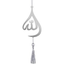 Moontime Alaçatı Çift Taraflı Su Damlası Allah Pleksi Araba Dikiz Aynası Süsü Krom