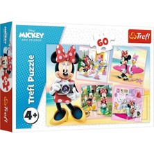 Moontime Alaçatı Oyuncak Trefl 60 Parça Puzzle Minnie (33X22CM) - Standart Standart