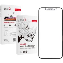 Apple iPhone 16 Pro Max ile Uyumlu Rika Premium Temperli Cam Ekran Koruyucu Siyah