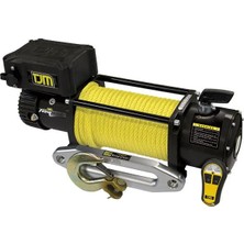 Tjm Torq 12000LB Sentetik Halatlı Uzaktan Kumandalı Vinç 12V