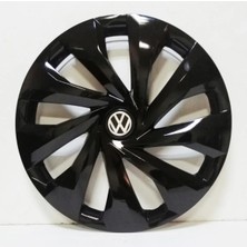 Moontime Alaçatı Volkswagen 15 Inç Piano Black Jant Kapağı 4 Adet Amblem Hediye