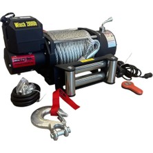 Mxo Çelik Halatlı Vinç 20000LB 24V Tambur ( 22 mt Halatı )