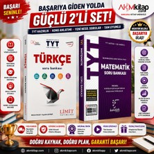 Akm Kitap Tyt Türkçe ve Matematik Soru Bankası Seti 2 Kitap Set