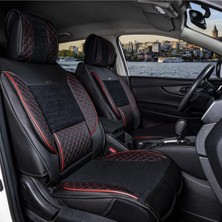 Moontime Alaçatı Jaguar F Pace Uyumlu Lüx Deri Oto Koltuk Kılıfı Ortopedik Set (Elit)