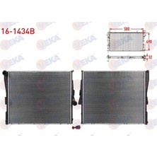 Moontime Alaçatı Su Radyatoru Brazıng Bmw X3 (E83) 2.0 D - 2.0i - 2.5i - 3.0 D A-T/m-T 2004-2010