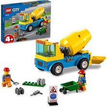 Aydogan's Lego® City Beton Mikseri 60325-4 Yaş ve Üzeri Çocuklar Için Gerçekçi Oyuncak Inşaat Aracı Yapım Seti (85 Parça)