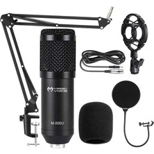 Aydogan's Magicvoice M-800U, Profesyonel Kondanser Yayıncı Mikrofonu, Ses Kaydı, Podcasting, Youtube, Karaoke, Oyun Akışı, (+48V Phantom Power Uyumlu)