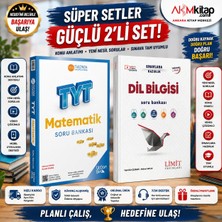 Akm Kitap Üç Dört Beş Tyt Matematik Soru Bankası ve Limit Tyt Dil Bilgisi Soru Bankası 2 Kitap Set