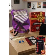 Aydogan's Midex KLX-660-PAK Mor Renk Cam Kalimba 17 Tuşlu Full Set
