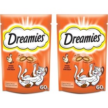 Aydogan's Dreamies Kedi Ödül Sı, Tavuklu, 60 G 2li Paket