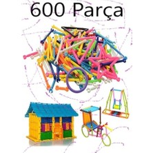 Aydogan's 600PARÇA Eğitici Oyuncak Bloklar Yapboz Puzzle Bultak Zeka Algı Gelişim Oyuncağı Geometrik Çubuklar