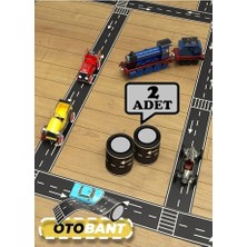 Aydogan's Oyuncak Otobant 2 Adet Eğitici ve Eğlenceli Yol Yapım Road Tape Şerit Oyun Bandı