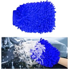 Aydogan's Premium Mikrofiber Yıkama Eldiveni, Yumuşak Çizilmez Çift Taraflı Şönil Yıkama Eldiveni, Araba Yıkama ve Detaylandırma Için Mükemmel (Mavi, Büyük)