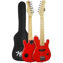 Aydogan's Midex CEG-30RD 4-6 Yaş Çocuklar Için Amfili Full 1/4 30 Inç Elektro Gitar Seti Red