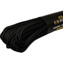 Aydogan's Bileklik ve Outdoor Paracord Ip 4 mm 660LB (10 Iplikli) 30 Metre Siyah