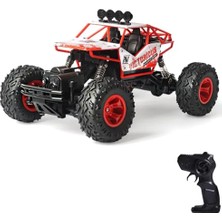 Aydogan's Giffy / 1:16 Ölçek 4x4 Uzaktan Kumandalı Rock Crawler Off Road Aracı 4 Çeker Şarjlı 20 Dk Kullanım Kırmızı ve Mavi Oyuncak Off Road Araba (Kırmızı)