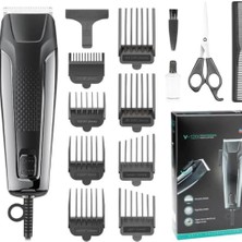 Aydogan's Traş Makinesi Professionel Evcil Hayvan Kullanımına Uygun 8 Başlıklı Saç,sakal, Yüz ve Vücut Için Prof Tıraş Makinesi,profesyonel Şekillendirici (Tarak Makas Hediyeli) (Garantili)