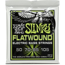 Aydogan's Ernie Ball Normal Slinky Flatwound Elektrik Bas Telleri, Ölçü 50-105