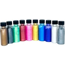 Aydogan's Epoksi Bazlı Sedefli Toz Pigment 10 Renk 15 gr Boya
