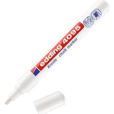 Aydogan's Edding 4095 Tebeşir Kalemi - Beyaz - 1 Tebeşir Kalemi - Yuvarlak Uçlu 2-3 mm