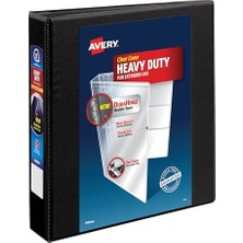 Aydogan's Sağlam Ezd Halkalı Defter 3 Halkalı, 3,8 cm (1,5 Inç) Tek Dokunuşlu Halka, 21,6 x 27,9 cm Kağıt Için, 1 Siyah Klasör (79695)