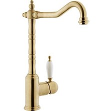 Aydogan's Artema Verona A4215433 Eviye Bataryası, 265 mm Yükseklik, 12 Litre/dk Akış Hızı, Saten Altın