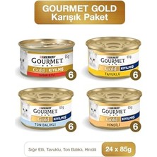 Aydogan's Gold Karışık Kıyılmış Konserve Yetişkin Kedi Yaş Sı 24 x 85 G