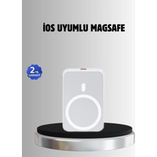 Shopwave Magsafe Battery Pack Kablosuz Hızlı Şarj, Kompakt ve Taşınabilir Güç Bankası