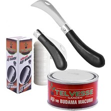Aydogan's Telvesse Desan Eğri Aşı Bıçağı + Aşı Macunu + Aşı Bandı (3'lü Paket)