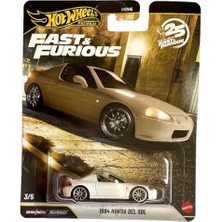 Aydogan's Hot Wheels Hızlı ve Öfkeli Premium Arabalar 1994 Honda Del Sol 1:64 Ölçekli Metal Toplayıcı Araç Hızlı ve Öfkeli Film Efsanesi JHW63'TEN Esinlenildi