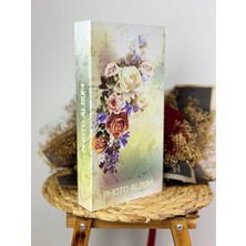 Aydogan's Rabsev RS307 Fotoğraf Albümü 10X15CM 300 Fotoğraf Kapasiteli Gelin Buketi Desenli Lüks Albüm