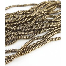 Moontime Alaçatı Rondel Mix Hematit Doğal Taş 2 x 4 mm 1 Dizi Helsinki