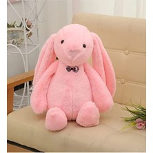 Aydogan's Uyku Arkadaşım Papyonlu Uzun Kulak Bunny Peluş Tavşan 65 cm (Pembe)