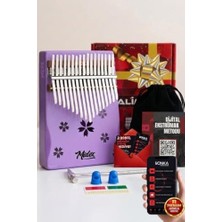 Aydogan's Midex KLX-870 Mor Renk Yüksek Kaliteli Ahşap Kalimba 17 Tuşlu Full Set