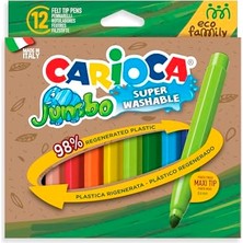 Aydogan's Eco Famıly Jumbo Süper Yıkanabilir Keçeli Boya Kalemi 12'li