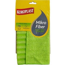 Aydogan's Koroplast Mikrofiber Yağ & Kir Sökücü Mutfak Bezi Tekli, Çift Taraflı Hızlı Kuruyan Mikrofiber Mutfak Temizlik Bezi 30X30 Cm, Tüy ve Çizik Bırakmayan Ev, Ocak ve Fırın Için Yağ ve Kir Sökücü Tasarım
