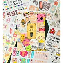 Aydogan's Giftmoda My Dıy Sticker Book 24 * 17 cm 16 Sayfa Özel Tasarım Rengarenk Sticker Kitabı