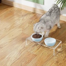 Aydogan's Gobypet  Kabı, Pleksi Kedi  ve Su Kabı ile Paspası, Kedi  Su Kabı, Çift Hazneli Seramik  Ve, Köpek  Kabı, (Mavi Seramik)