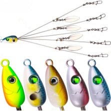Aydogan's 5'li Alabama Rig 5 Kollu Fırdöndülü Levrek Şemsiyesi 16.8g 22CM – Spinner Kaşıklı Sahte Yem Siste