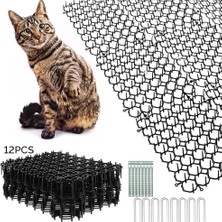 Aydogan's 12 Adet Kedilere Karşı Dikenli Kafes, 20 x 15 Cm, Kedi Kovucu Mat, Dikenli Izgara, Kedi Kovucu Mat, Kedi Koruma Matı, Sivri Uçlu, Evcil Hayvan Kovucu Mat, Vahşi Hayvanlar Için