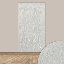 Aydogan's Tink 3D Kendinden Yapışkanlı Duvar Kağıdı Yeni Nesil Akustik Keçe Panel Desenli 52X98 cm (Beyaz, 10 Adet 5 M²)