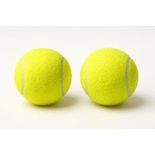 Aydogan's Busstier 2'li Köpek Oyun Topu 7.5 cm Orta Boy Premium Kalite Tenis Topu, Eğitim ve Oyun Amaçlı, Dayanıklı Evcil Hayvan Oyuncağı, Diş Dostu Tasarım